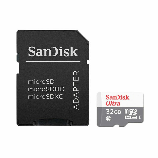 Carte Mémoire Micro SD avec Adaptateur SanDisk Ultra microSD 32 GB