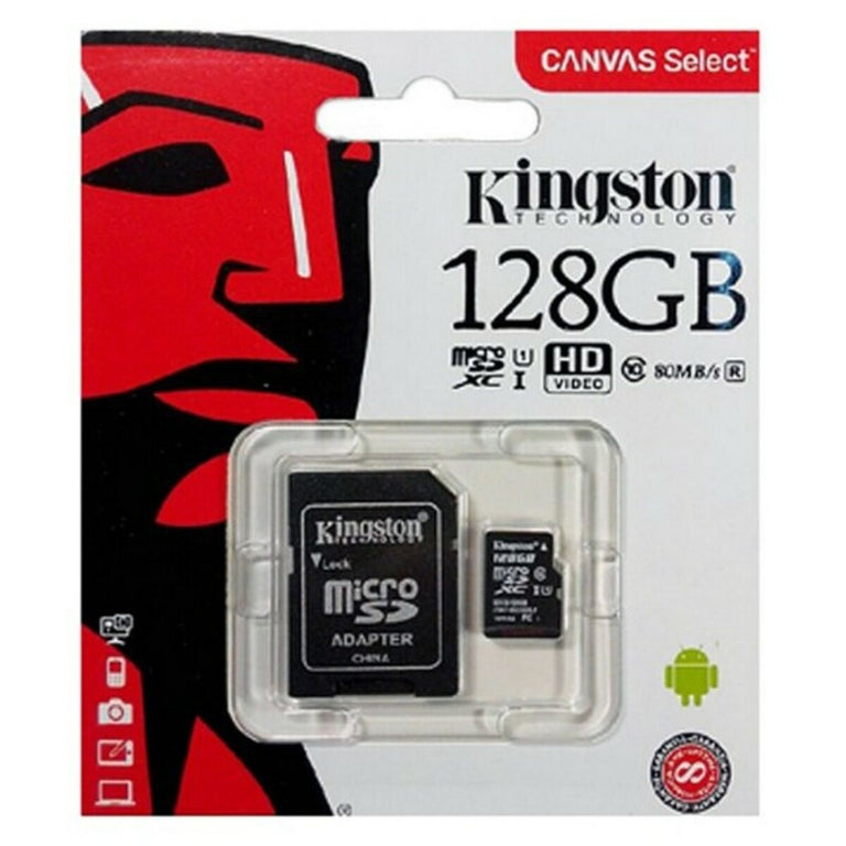 Carte Mémoire Micro SD avec Adaptateur Kingston SDCS2 100 MB/s exFAT