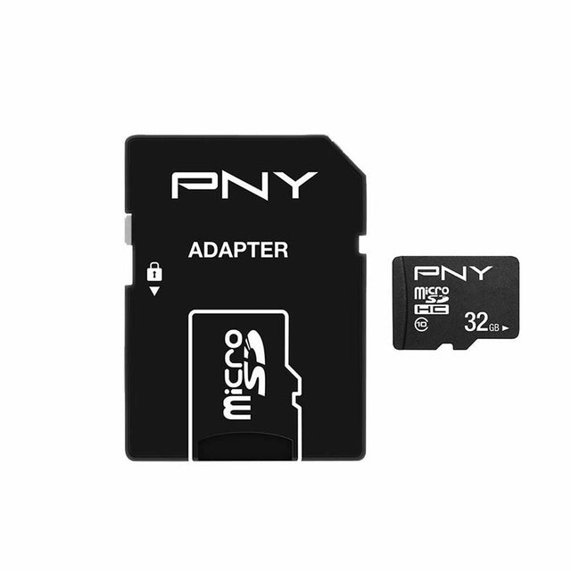 Carte Mémoire Micro SD avec Adaptateur PNY Performance Plus 32 GB