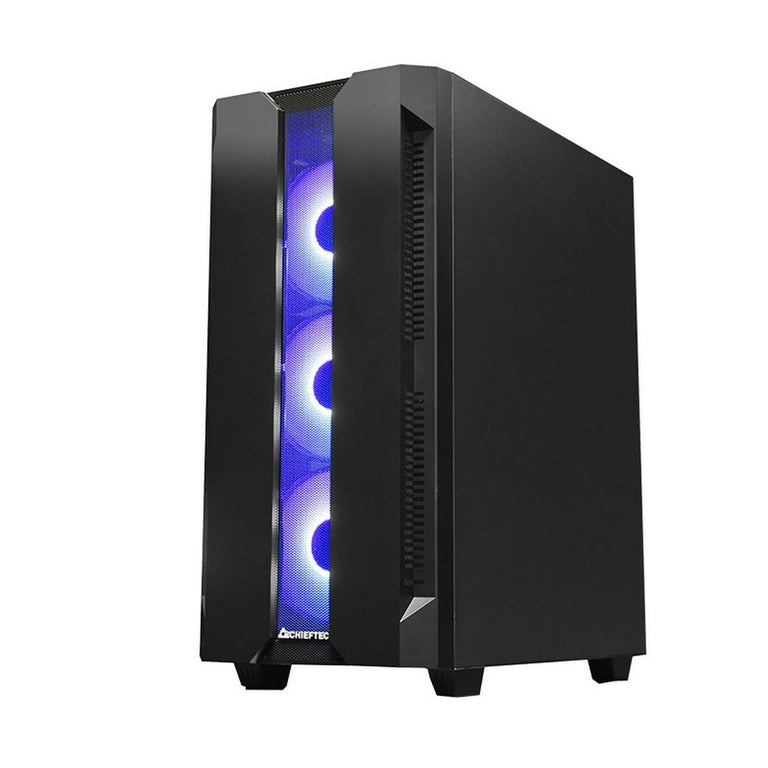 Boîtier ATX/mATX semi-tour Chieftec GS-01B-OP Blanc Noir