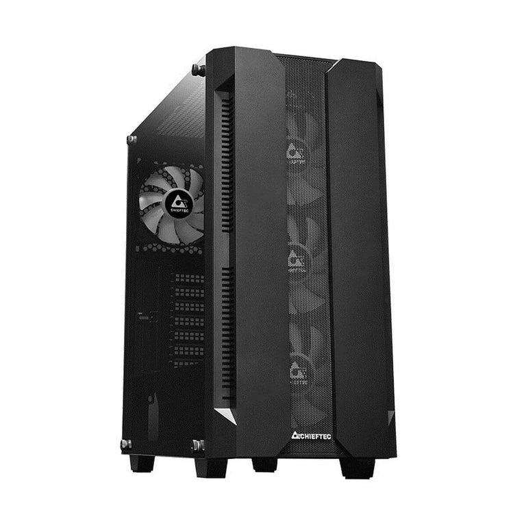 Boîtier ATX/mATX semi-tour Chieftec GS-01B-OP Blanc Noir