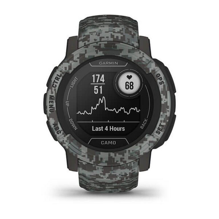 Montre intelligente GARMIN Instinct 2 Camo Edition Gris foncé 0,9" Noir Graphite