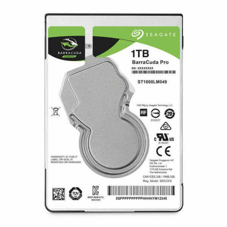 Disque dur Seagate Barracuda Pro 3,5" 2,5" 1 TB HDD 1 TB SSD