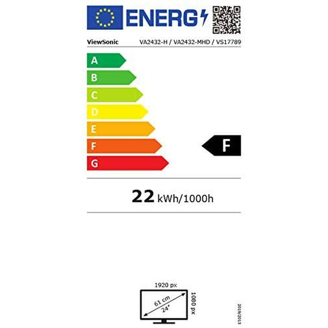 Écran ViewSonic VA2432-MHD 23,8" HD LED IPS 24" IPS