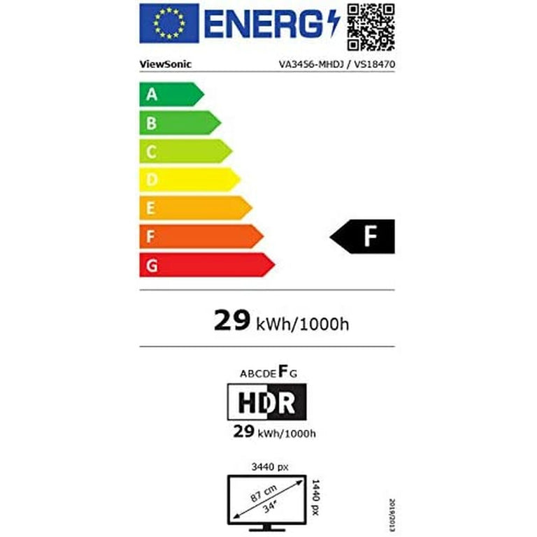 Écran ViewSonic VA3456-MHDJ IPS 34"