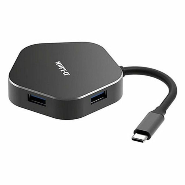 3-Port USB Hub D-Link DUB-M420 Black/Grey Black/Silver 60 W