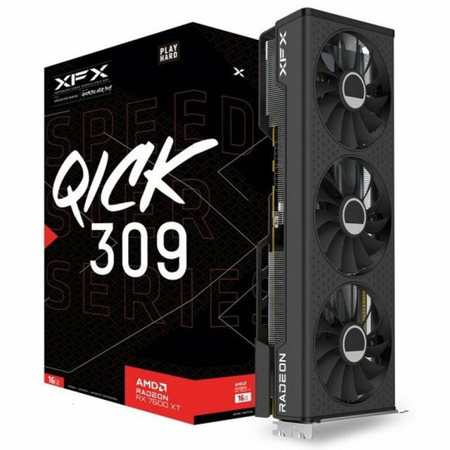 Carte Graphique XFX SPEEDSTER QICK309 BLACK AMD Radeon RX 7600 XT 16 GB GDDR6