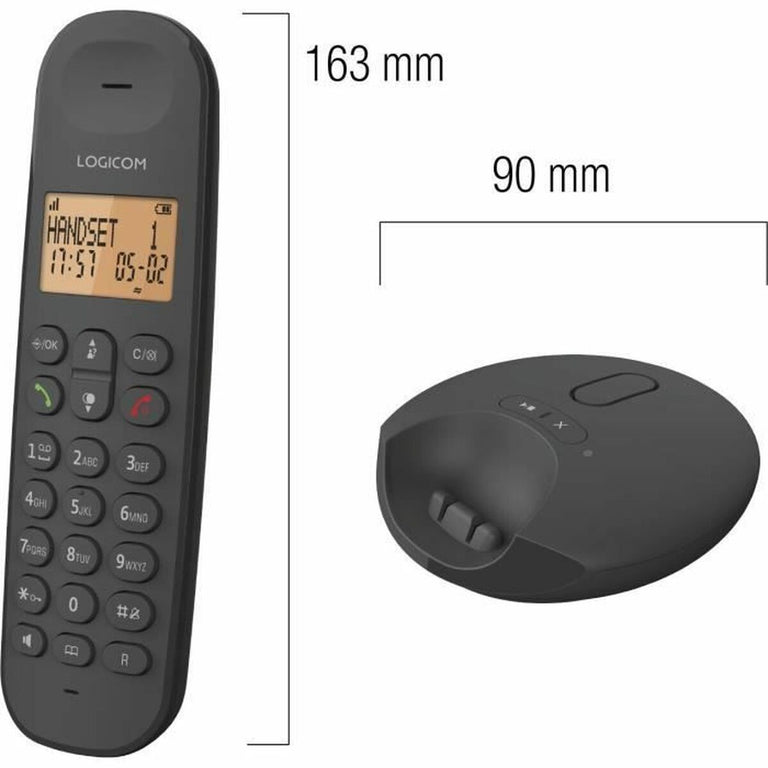 Landline Telephone Logicom DECT ILOA 255T DUO Black