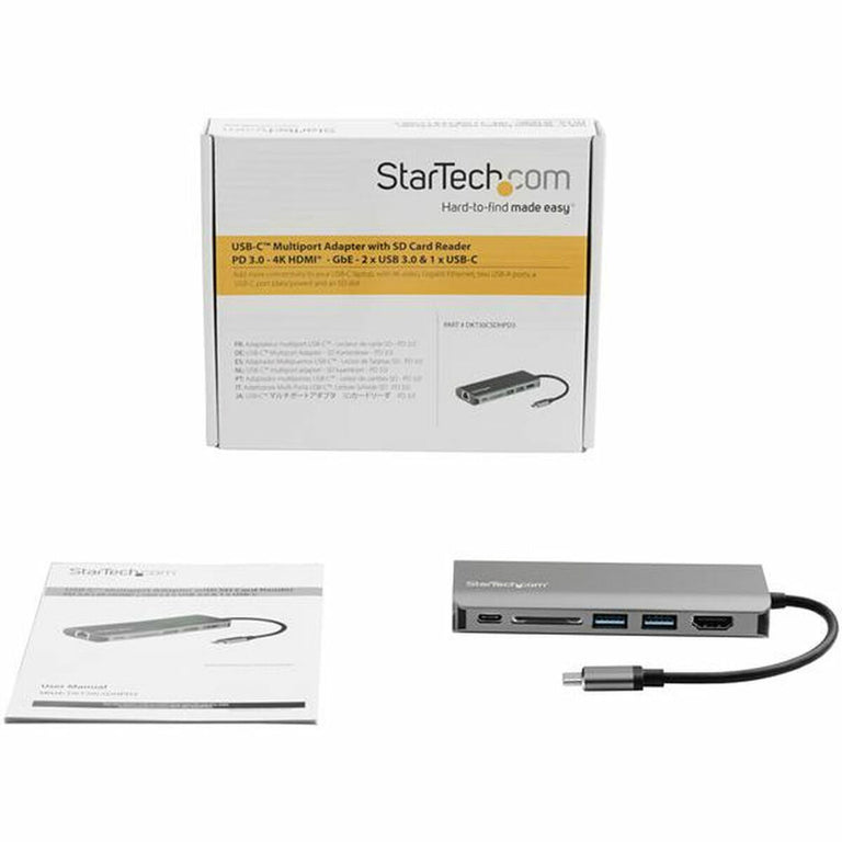 Station d'acceuil Startech DKT30CSDHPD3         4K Ultra HD Gris