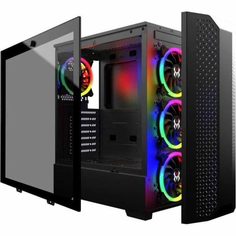 Boîtier ATX semi-tour MRED rgb dream eyes Noir