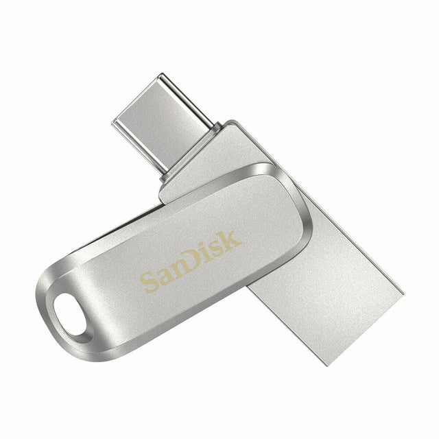 Clé USB SanDisk Ultra Dual Drive Luxe Argenté Acier 32 GB