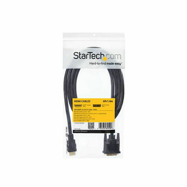 Adaptateur HDMI vers DVI Startech HDMIDVIMM6           Noir