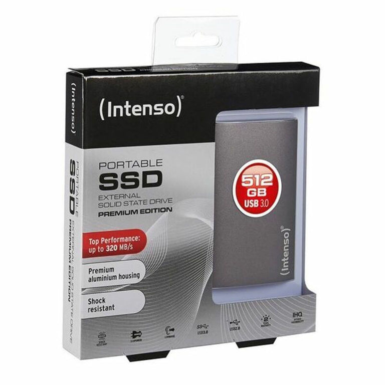 Disque Dur Externe INTENSO 3823440 256 GB SSD 1.8" USB 3.0 Anthracite