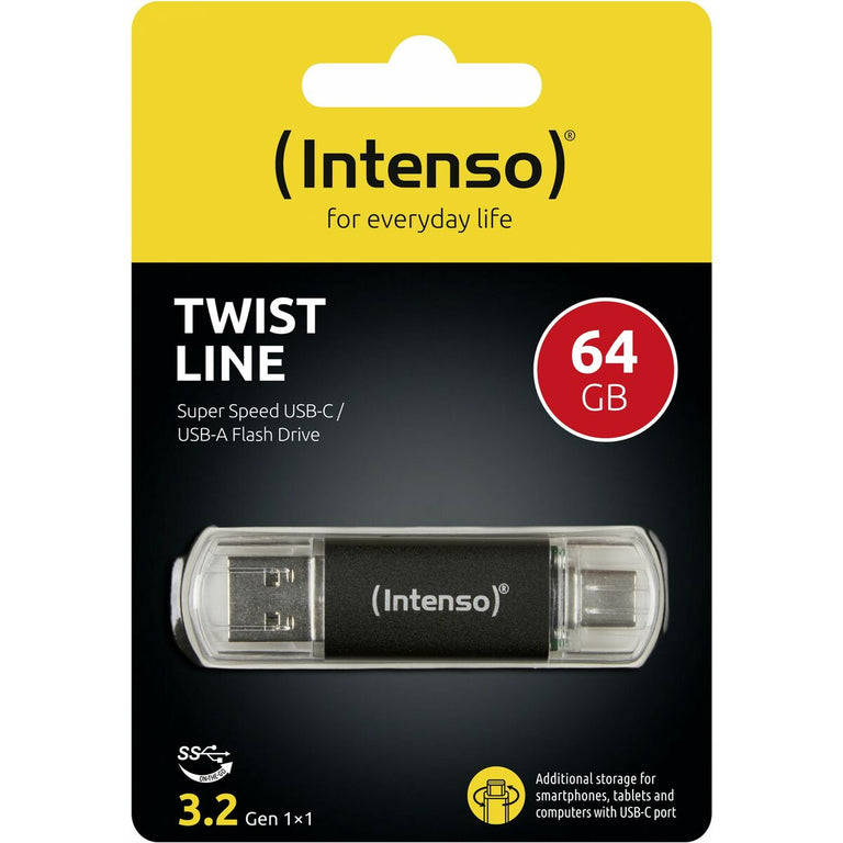 USB stick INTENSO 3539490 Anthracite 64 GB