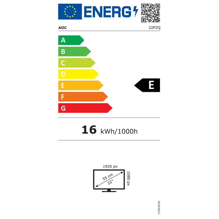 Écran AOC 22P2Q LED 21,5"