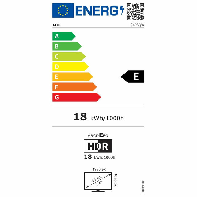 Écran AOC 24P3QW 23,8" IPS Flicker free 75 Hz