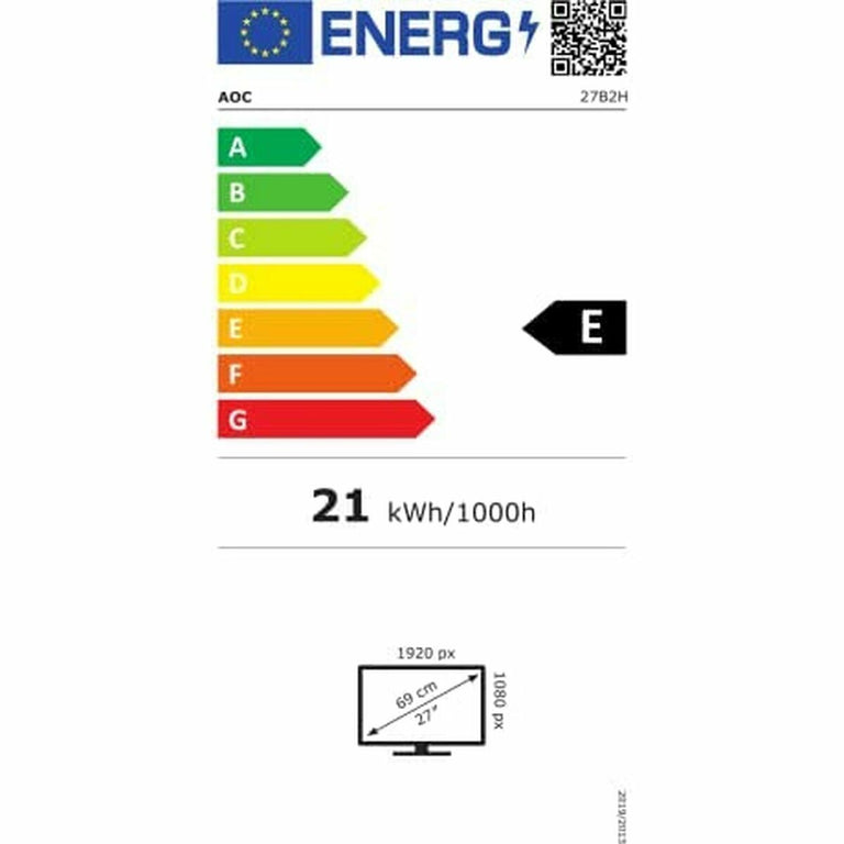 Écran AOC 27B2H/EU 27" Full HD 75 Hz