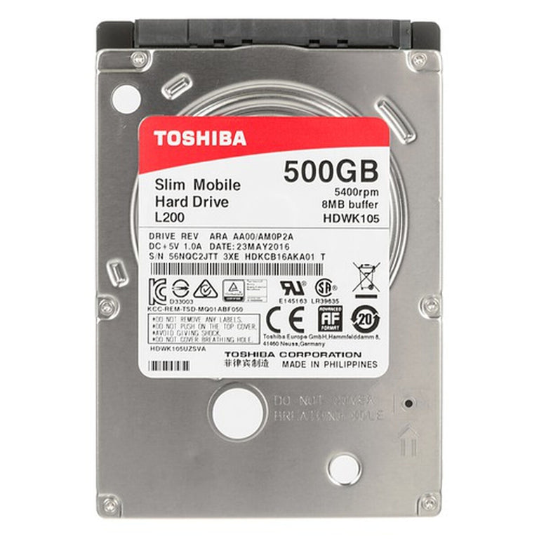 Disque dur Toshiba HDKCB16ZKA01T 500 GB 2,5"