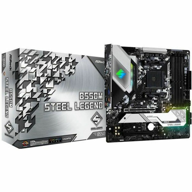 Carte Mère ASRock B550M STEEL LEGEND AMD AM4 AMD B550 AMD