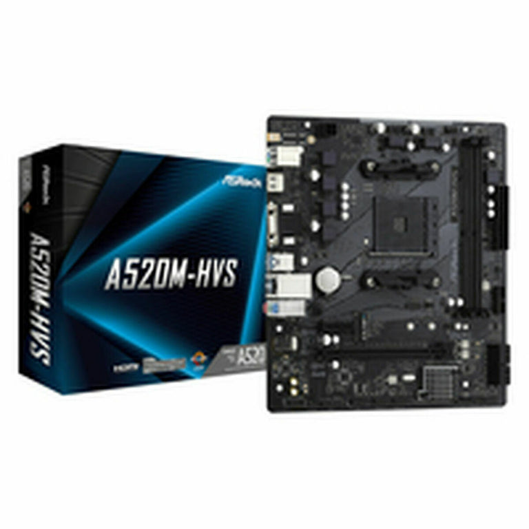 Carte Mère ASRock A520M-HVS AMD AM4 AMD AMD® A520