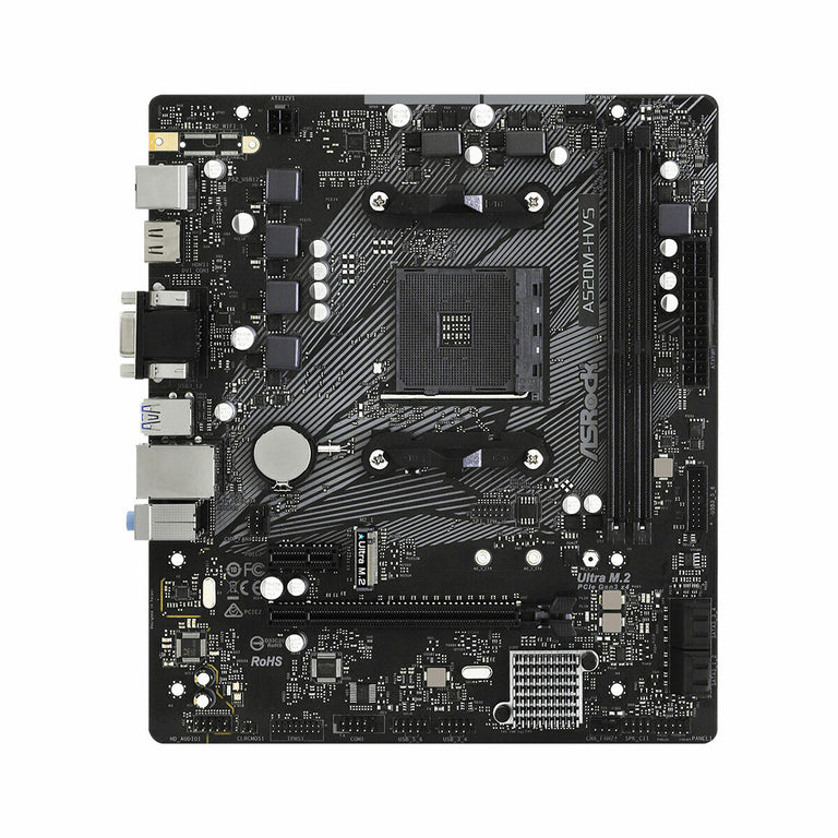 Carte Mère ASRock A520M-HVS AMD AM4 AMD AMD® A520