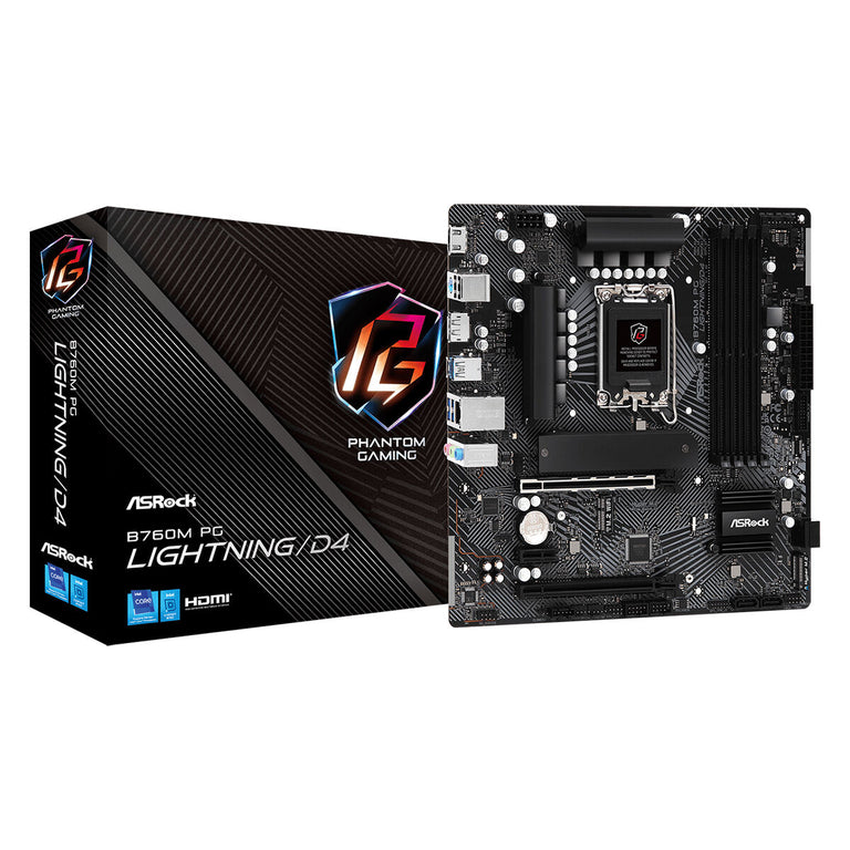 Carte Mère ASRock B760M PG Lightning/D4 Intel B760 LGA 1700