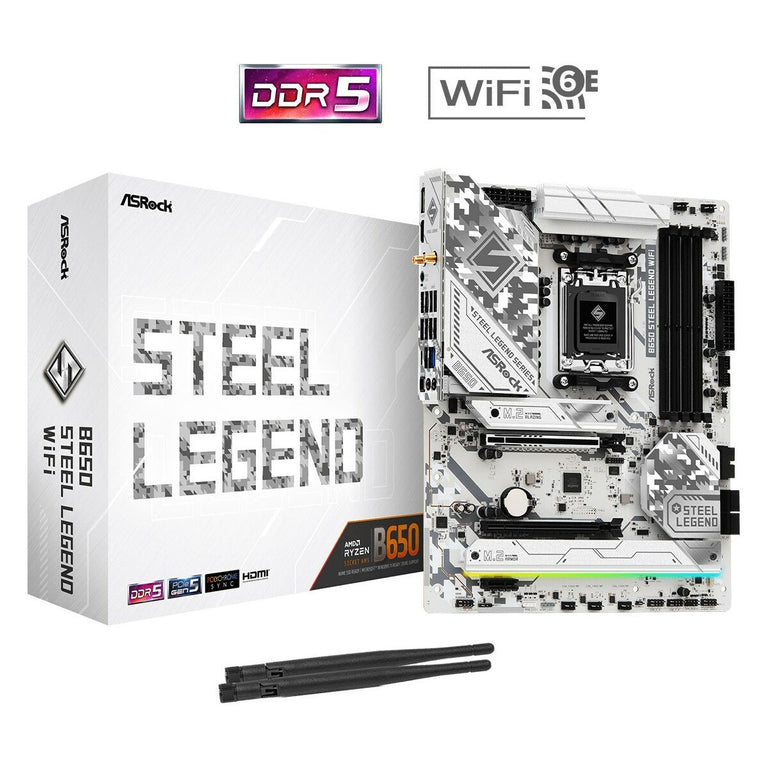 Carte Mère ASRock B650 STEEL LEGEND WIFI Intel Wi-Fi 6 AMD B650 AMD AM5