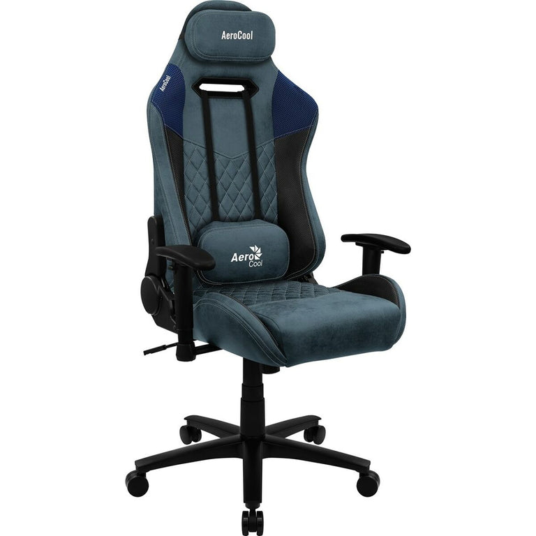 Chaise de jeu Aerocool DUKE AeroSuede 180º Bleu Noir/Bleu