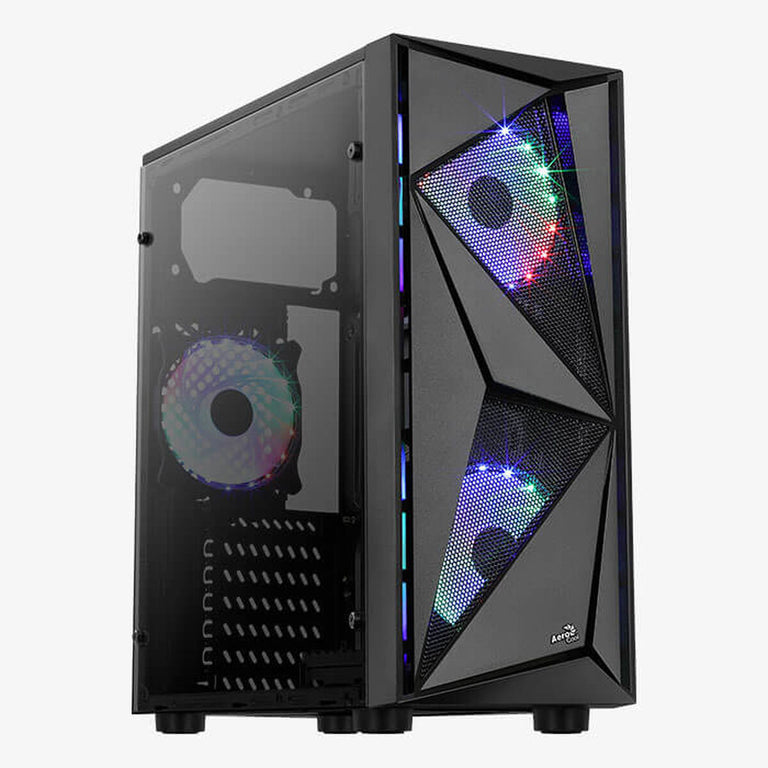 Boîtier ATX semi-tour Aerocool Glider Cosmo-A-BK-v2 Noir