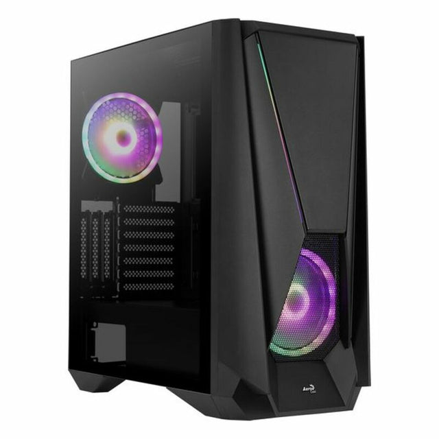 Boîtier ATX semi-tour Aerocool VISORBK LED RGB Noir