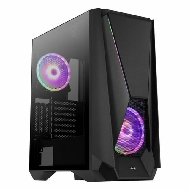 Boîtier ATX semi-tour Aerocool VISORBK LED RGB Noir