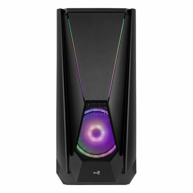 Boîtier ATX semi-tour Aerocool VISORBK LED RGB Noir