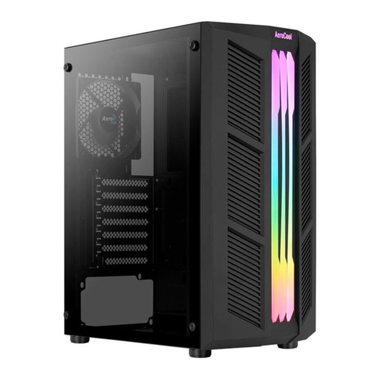 Boîtier Demi Tour Micro ATX / ATX/ ITX Aerocool Prime RGB Noir