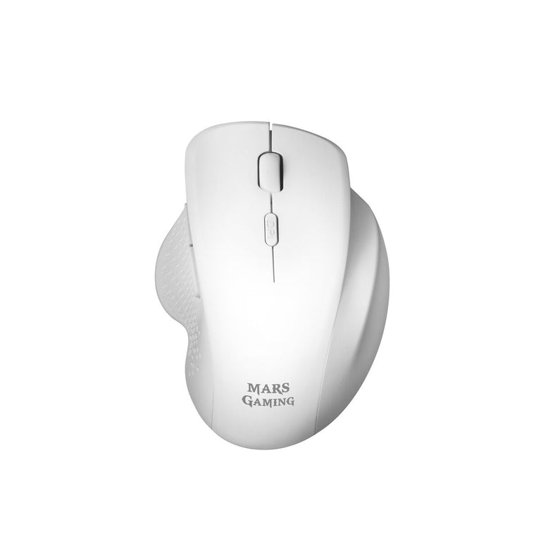 Souris Mars Gaming MMWERGO Ratón Inalámbrico Ergonómico Blanco 3200 DPI