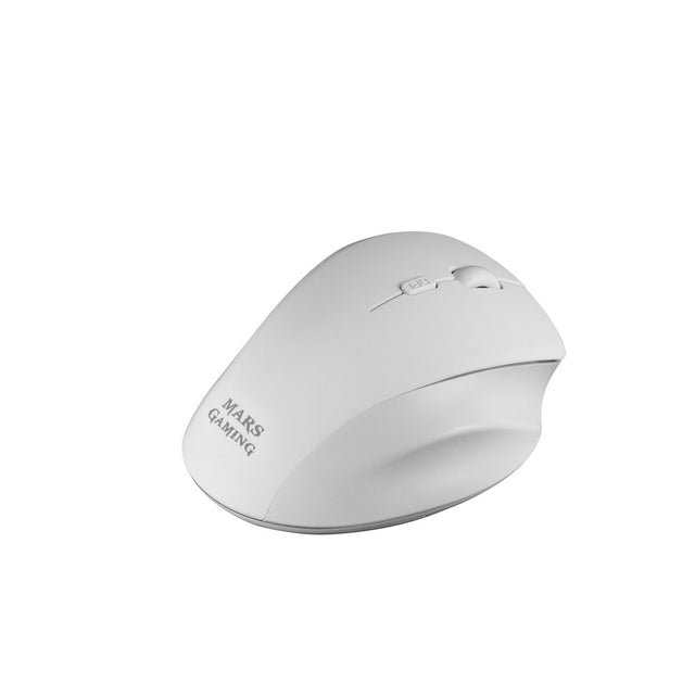 Souris Mars Gaming MMWERGO Ratón Inalámbrico Ergonómico Blanco 3200 DPI