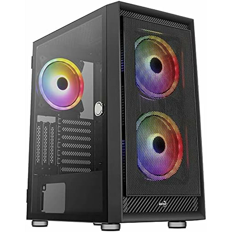 Boîtier ATX semi-tour Aerocool PGS Graphite-G-BK-v2 FRGB Noir