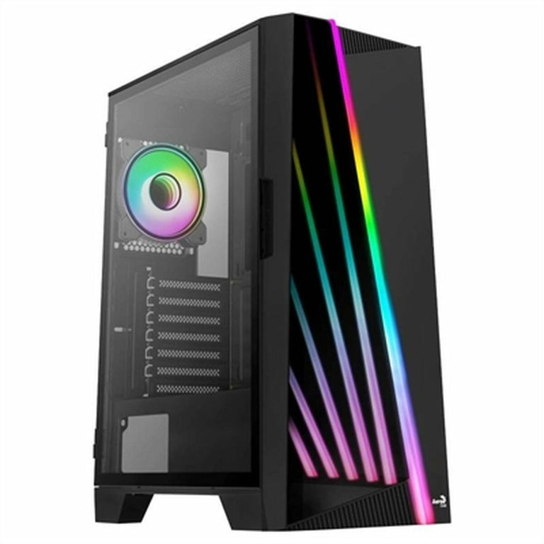 Boîtier ATX semi-tour Aerocool MIRAGEBK Noir Illumination RGB