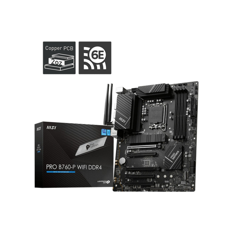 Carte Mère MSI PRO B760-P WIFI DDR4 Intel LGA 1700