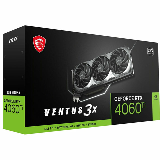 Carte Graphique MSI VENTUS 3X Geforce RTX 4060 Ti 8 GB GDDR6 GDDR6X