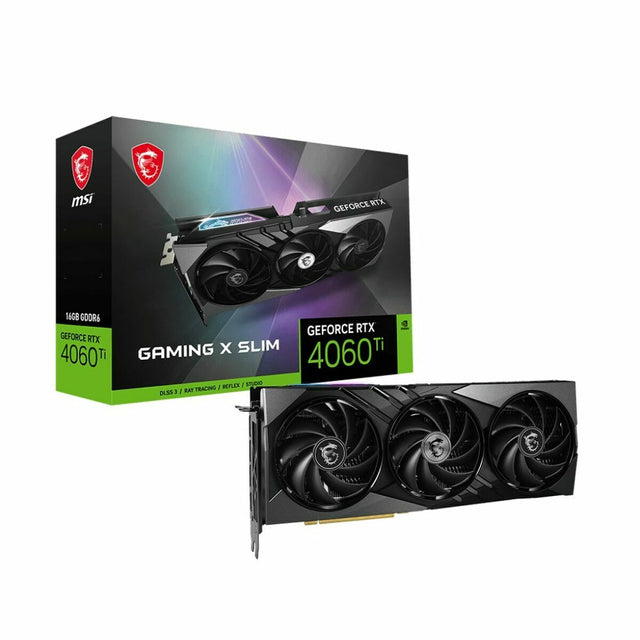 Carte Graphique MSI GEFORCE RTX 4060 Ti GAMING X SLIM 16G Geforce RTX 4060 Ti 16 GB GDDR6