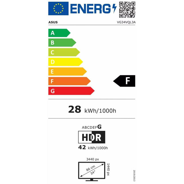 Écran Asus 90LM06F0-B02E70 34" UltraWide Quad HD