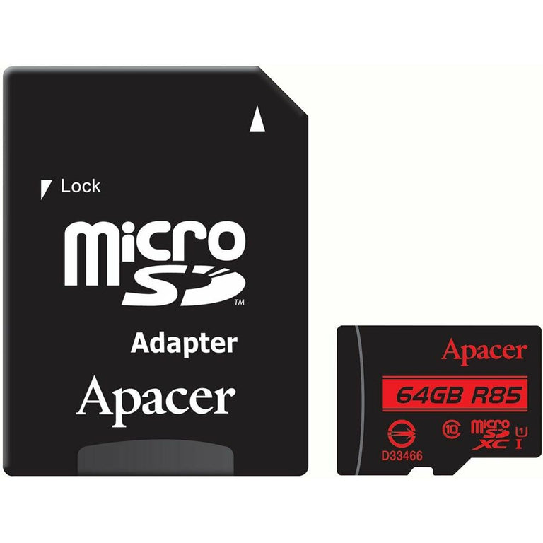 Carte Mémoire SD Apacer AP64GMCSX10U5-R 64 GB