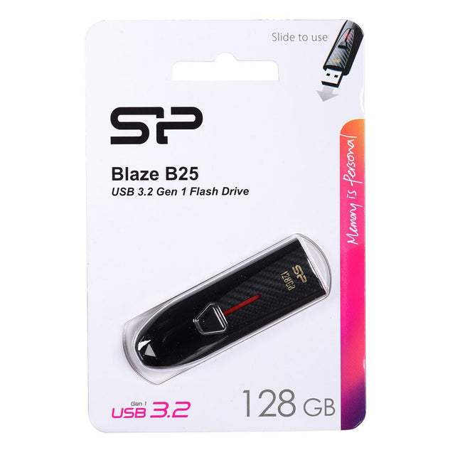 Clé USB Silicon Power Blaze B25 Noir 128 GB