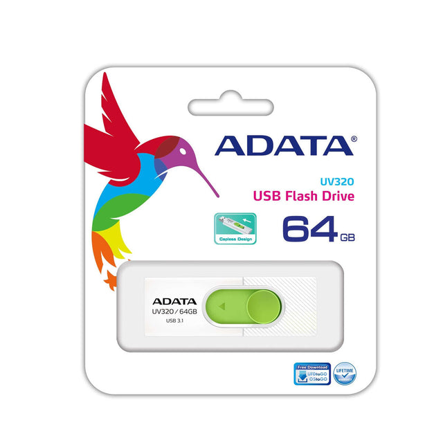 USB stick Adata UV320 Green White/Green 64 GB