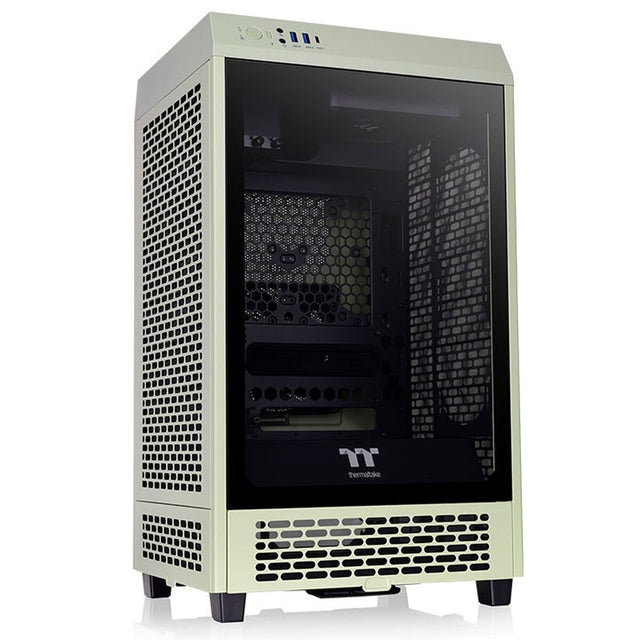 Boîtier ATX semi-tour THERMALTAKE Tower 200 Noir Vert