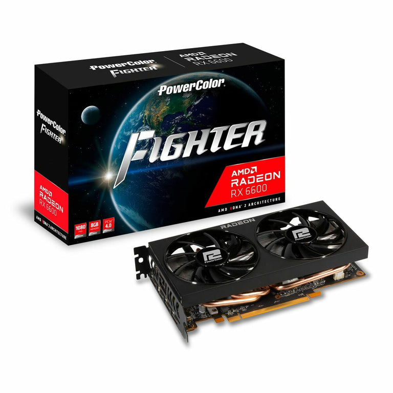 Carte Graphique Powercolor AXRX 6600 8GBD6-3DH AMD AMD Radeon RX 6600 GDDR6 8 GB