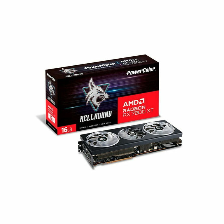 Carte Graphique Powercolor RX7800XT 16GB-L/OC AMD RADEON RX 7800 XT 16 GB GDDR6