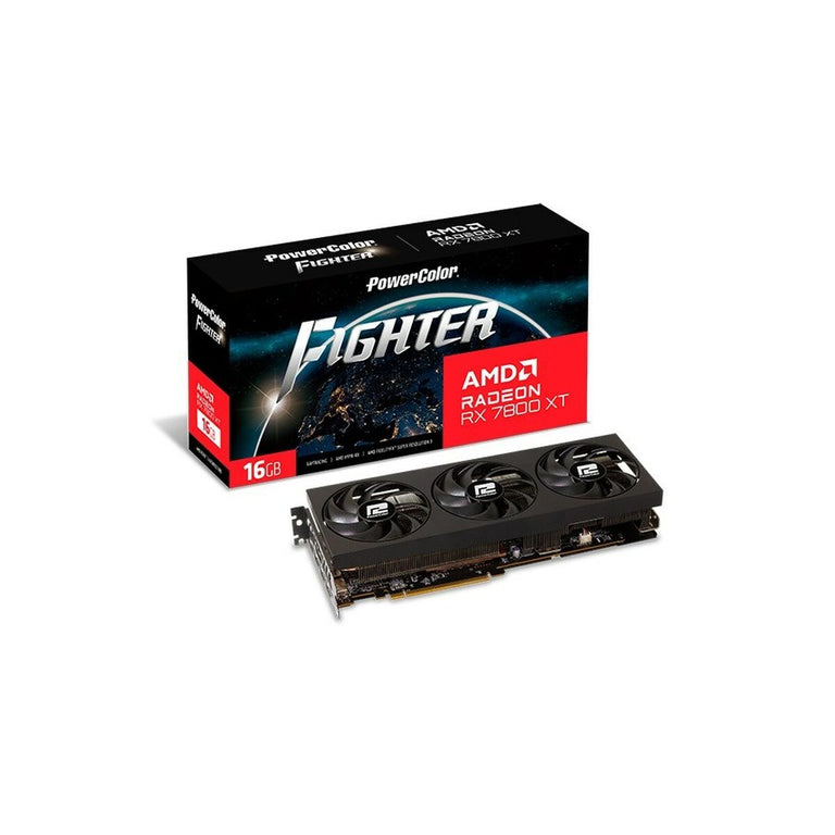 Carte Graphique Powercolor RX7800XT 16G-F/OC AMD AMD RADEON RX 7800 XT 16 GB GDDR6