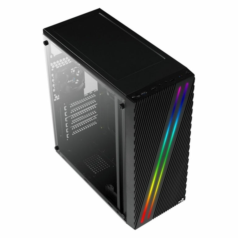 Boîtier ATX semi-tour Aerocool ACCM-PV19012.11 RGB USB 3.0 Noir