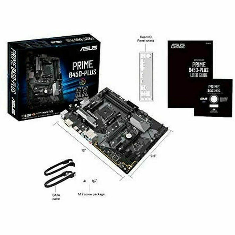 Motherboard Asus PRIME B450-PLUS ATX DDR4 AM4 AMD AM4 AMD B450 AMD